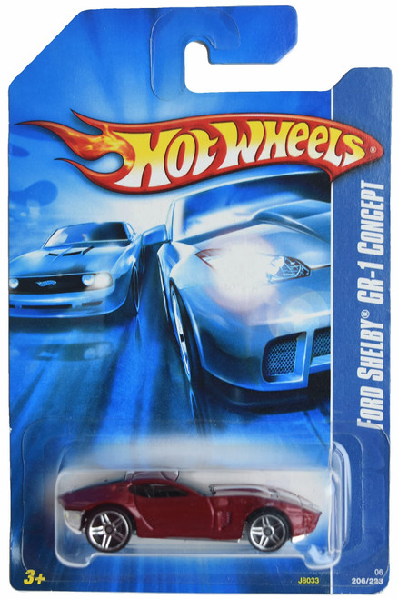 Hot Wheels Ford Shelby GR 1 Concept, 2007 All Stars 206/223 [red]