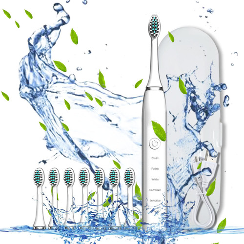 crgrtght Electric Toothbrush, Electric Toothbrush with 8 Brush Heads,with Toothbrush Box, 5 Cleaning Modes,Smart 20-Speed Timer Electric Toothbrush Ipx7,Electric Toothbrush Rechargeable crgrtght Electric Toothbrush, Electric Toothbrush with 8 Brush Heads,with Toothbrush Box, 5 Cleaning Modes,Smart 20-Speed Timer Electric Toothbrush Ipx7,Electric Toothbrush Rechargeable