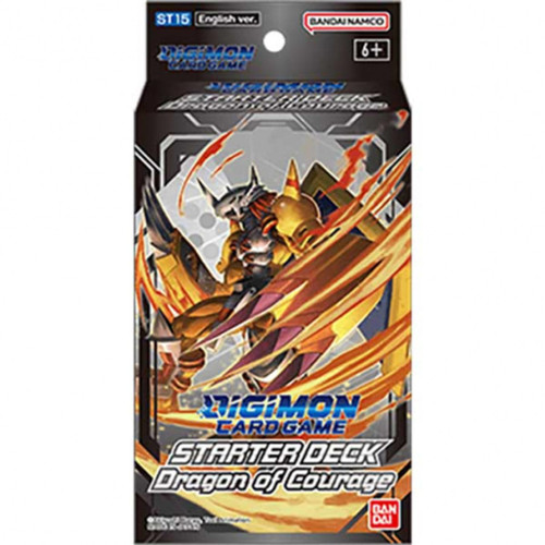 Bandai | Digimon Card Game: Starter Deck - Dragon of Courage (ST15) | Card Game | Ages 6+ | 2 Players | 30 Minutes Playing