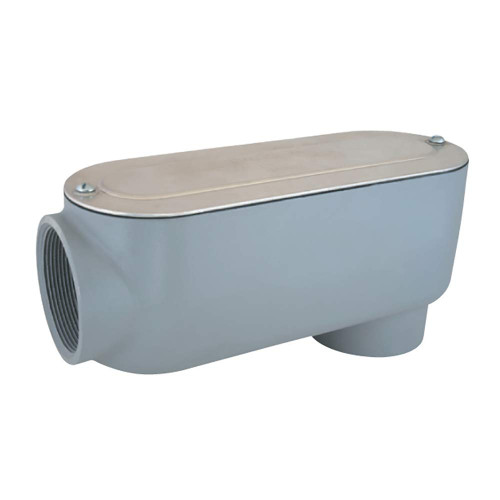 Sigma Electric, Gray Sigma Engineered Solutions ProConnex 02-55644LB Rigid Type Lb Body 1-1/4-Inch Conduit Fitting, 1-Pack, Size