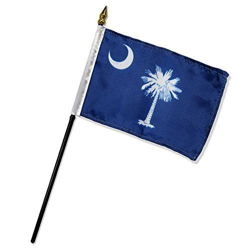 Quality Standard Flags One Dozen South Carolina Stick Flag, 4 by 6 by Quality Standard Flags