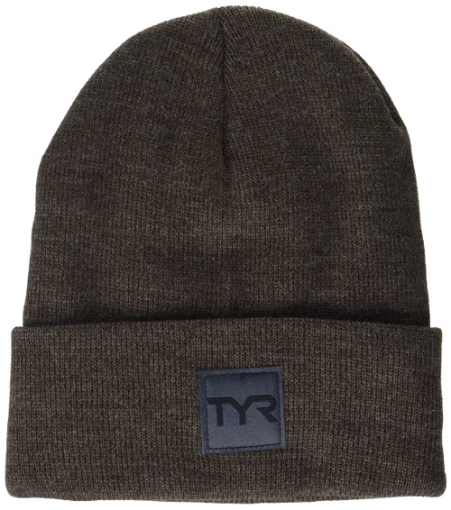 TYR Standard Unisex Insulated Cuffed Beanie, Brown, One Size