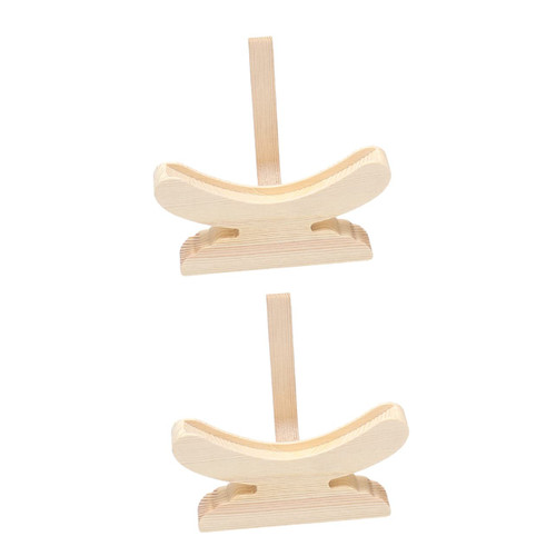 ERINGOGO 2pcs Tea Cake Stand Snack Stand Fruit Cake Server Tray Cake Plate Tiered Serving Cake Stand Afternoon Tea Stand Tray Cupcake Tower Stand Cake Pans with Lids Wood Platter Desktop