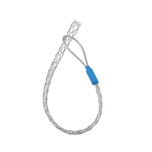 Cable Pulling Grip Sock for 4-6mm Cable Galvanized Stainless Steel Anti-Slip Cable Traction Sleeve Flexible Mesh Rope Cable Sock 22cm Length Blue