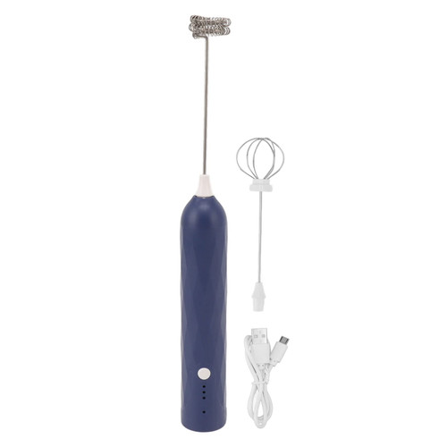Aramox Electric Stirrer, Small Household Egg Beater Mini Multifunctional Blender Handheld Electric Stirrer Foam Maker Whisk Cordless Milk Coffee Foamer (Blue)