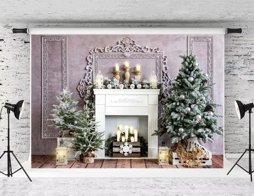Kate 7x5ft Christmas Photography Backdrop Elegant Fireplace Trees Backdrops Home Party Decoration Background Photo Studio Props Kate 7x5ft Christmas Photography Backdrop Elegant Fireplace Trees Backdrops Home Party Decoration Background Photo Studio Props