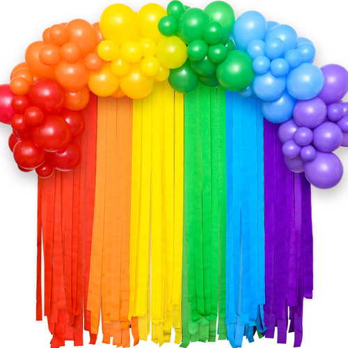 Golray 117pcs Rainbow Birthday Party Decorations Crepe Paper Streamer Backdrop Balloon Assorted Color Garland Arch Kit Colorful Prop Baby Shower Supplies for Kids Adults Unicorn Rainbow Party Decor Golray 117pcs Rainbow Birthday Party Decorations Crepe Paper Streamer Backdrop Balloon Assorted Color Garland Arch Kit Colorful Prop Baby Shower Supplies for Kids Adults Unicorn Rainbow Party Decor