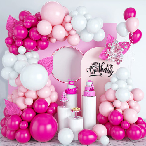Pink Balloons Garland Arch Kit, Hot Pink White Balloon Arch Kit, Pink Latex Balloons Party Balloons For Girls Kids Birthday Decoration Wedding Baby Shower Engagement DIY Decoration Party Supplies Pink Balloons Garland Arch Kit, Hot Pink White Balloon Arch Kit, Pink Latex Balloons Party Balloons For Girls Kids Birthday Decoration Wedding Baby Shower Engagement DIY Decoration Party Supplies