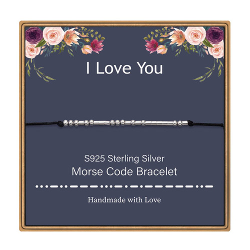 IEFWELL Bracelets Gifts for Girlfriend Wife, I Love You Morse Code Bracelet S925 Sterling Silver Bracelet FriendGifts for Girlfriend I Love You Gifts for Her Love Bracelet IEFWELL Bracelets Gifts for Girlfriend Wife, I Love You Morse Code Bracelet S925 Sterling Silver Bracelet FriendGifts for Girlfriend I Love You Gifts for Her Love Bracelet
