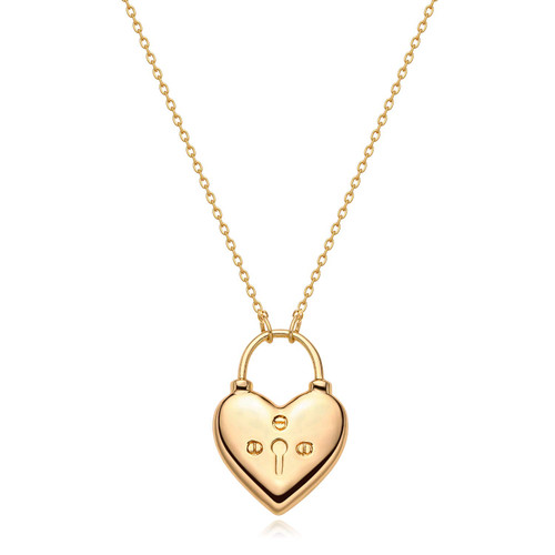 MYEARS Women Heart Lock Necklace Gold 14K Gold Filled Dainty Chain Boho Beach Simple Handmade Jewelry Gift MYEARS Women Heart Lock Necklace Gold 14K Gold Filled Dainty Chain Boho Beach Simple Handmade Jewelry Gift