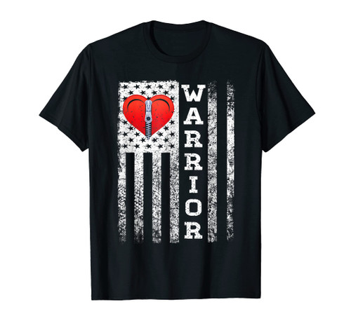 Open Heart Surgery Warrior Gift For Heart Patients Survivor T-Shirt