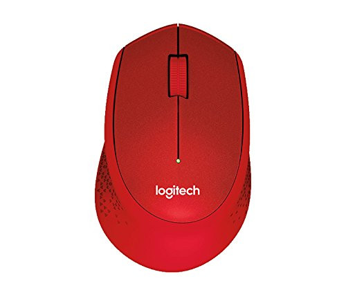 Logitech M331 SILENT PLUS Wireless Mouse with Nano Receiver Red Color -International Version-