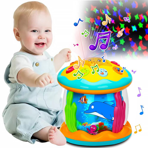 WWXICLG Baby Toys 6 to 12 Months? Light Up Musical Toys? Tummy Time Toddler Toys? Crawling Infant Toys 3-6 7 8 9 12-18 Months? Babies Gifts for Toddlers 1 2 3-Year-Old Boy Girl Kid