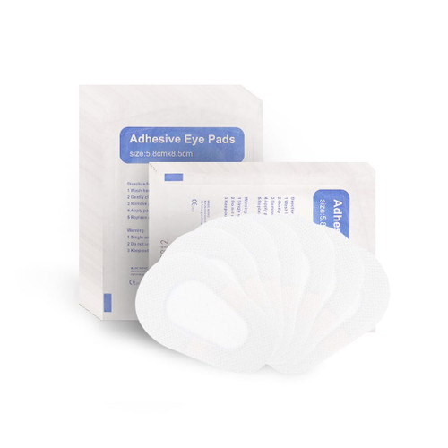 60pcs Sterile Non-Woven Eye Pads Patches Soft Self-Adhesive Wound Dressings for Adults,Latex Free Disposable Eye Patch Adhesive Bandages for Amblyopia
