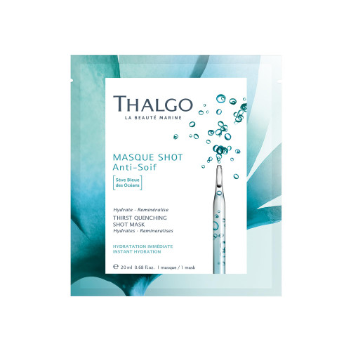 THALGO THALGO Marine Skincare, Thirst Quenching Shot Mask, Blue Ocean Sap and Hyaluronic Acid Face Mask, 1-Mask, 20ml, 0.68 fl. oz. THALGO THALGO Marine Skincare, Thirst Quenching Shot Mask, Blue Ocean Sap and Hyaluronic Acid Face Mask, 1-Mask, 20ml, 0.68 fl. oz.