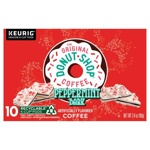 The Original Donut Shop Peppermint Bark Coffee, Black, 10 K-Cup Pods The Original Donut Shop Peppermint Bark Coffee, Black, 10 K-Cup Pods