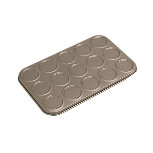 15 Cavity Non-Stick Macaron Pan Steel Bakeware For Cake Pastry Cookie Mold Kitchen Carbon Steel Baking Sheet Pastry Cake Cookie Sheet Pan