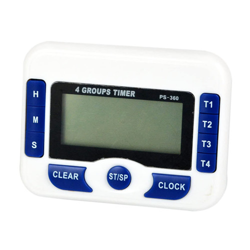 4 Channel Egg Timer Kitchen Cooking LCD-Display Time Reminder For Office School Learning Projects Countdown Timer Digital Time Reminder Electric Lcd-display Egg Timer 4 Channel Cooking Countdown Timer