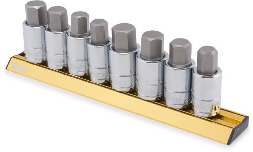 Titan Tools 16132 SAE/Metric Large Hex Bit Socket Set - 8 Piece