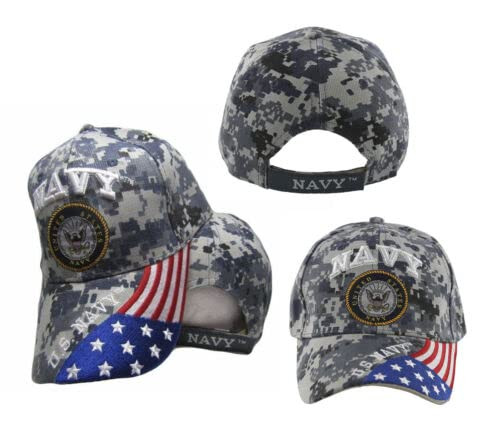 US Navy Seal Patriotic USA Flag Blue ACU Digital Camo Embroidered Cap Hat US Navy Seal Patriotic USA Flag Blue ACU Digital Camo Embroidered Cap Hat