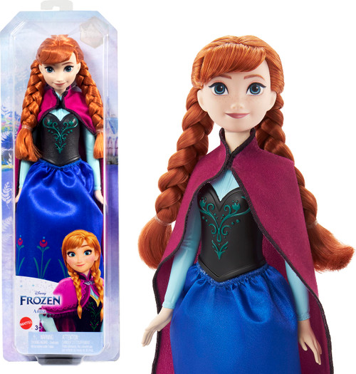 Mattel Disney Princess Dolls, Anna Posable Fashion Doll with Signature Clothing and Accessories, Mattel Disney's Frozen Movie Toys Mattel Disney Princess Dolls, Anna Posable Fashion Doll with Signature Clothing and Accessories, Mattel Disney's Frozen Movie Toys