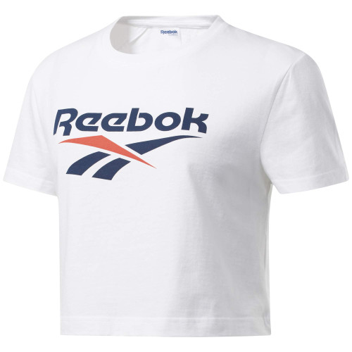 Reebok Classic Vector Crop Tee, White, 1X16W
