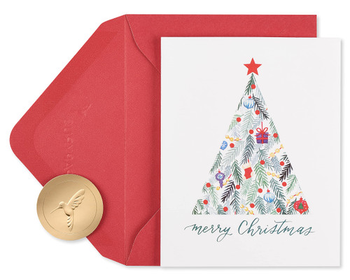 Papyrus Christmas Cards Boxed with Envelopes, Wonderful Holiday, Christmas Tree (20-Count)
