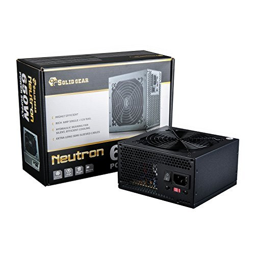 Solid Gear ATX12V/EPS12V 650-Watts Power Supply, Black SDGR-650E