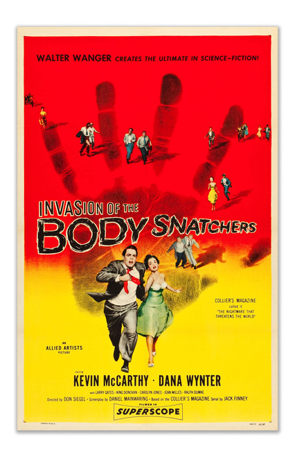 Invasion of the Body Snatchers Vintage Movie Poster - Set of 1 (11 inches by 17 inches)