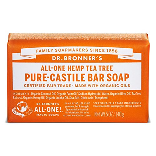 Dr. Bronner's Organic Pure Castile Bar Soap - Tea Tree - 5 oz