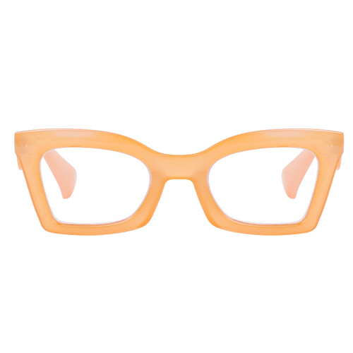 AQWANO Computer Blue Light Blocking Reading Glasses Women Oversized Fashion Cat Eye Design Readers Eyeglasses with Spring hinge,Orange 2.0 AQWANO Computer Blue Light Blocking Reading Glasses Women Oversized Fashion Cat Eye Design Readers Eyeglasses with Spring hinge,Orange 2.0