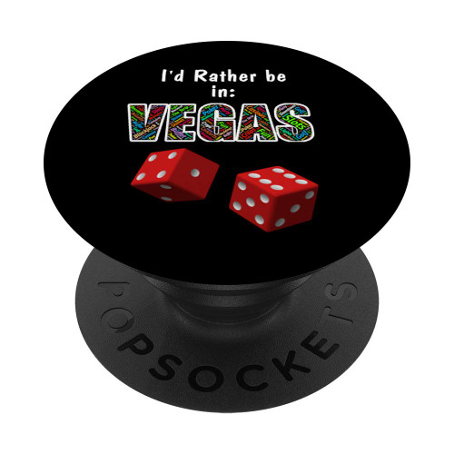 Funny Las Vegas Gift Nevada NV Travel Craps Dice Tee PopSockets PopGrip: Swappable Grip for Phones & Tablets