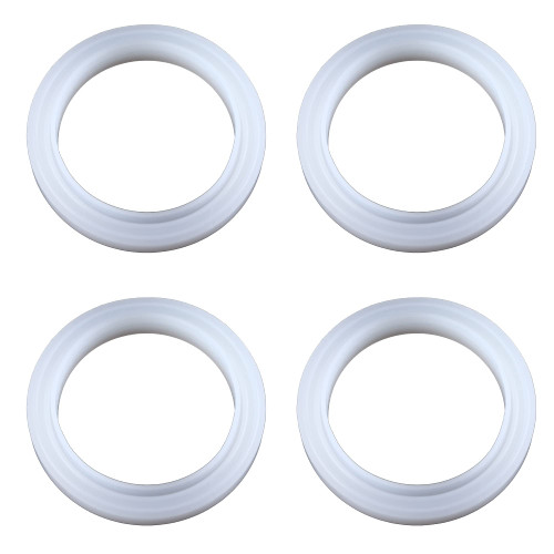 4Pcs 50mm Silicone Steam Ring Grouphead Gasket Seal Espresso Machine Brew Group Head Seal Gasket for Delonghi Replacement EC680 EC685 EC695 EC820 EC785 EC885 EC850 EC860 EC9335M EC9355M EC9665M