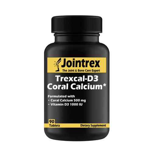 JOINTREX TREXCAL-D3 Coral Calcium Bone Health Support with Coral Calcium 500 mg and Vitamin D3 1000 IU (90 Tablets) (1)