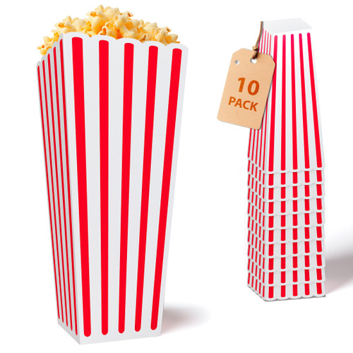 Reusable Plastic Popcorn Containers: Popcorn Buckets Reusable Plastic Movie Night Popcorn Boxes Popcorn Bowls Popcorn Cups Popcorn Holders for Party Popcorn Small Plastic Boxes Buskets Reusable Cups