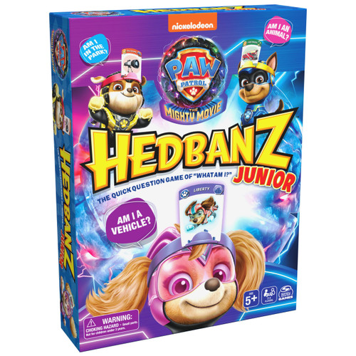Hedbanz Junior PAW Patrol The Mighty Movie Game- Family Games | Games for Family Game Night| Kids Games | Card Games for Families & Kids Ages 5 and up Hedbanz Junior PAW Patrol The Mighty Movie Game- Family Games | Games for Family Game Night| Kids Games | Card Games for Families & Kids Ages 5 and up