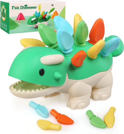 Montessori Toys for Babies 1 2 3 4 Year Old: Toddler Dinosaur Learning Activities Educational Toys - Fine Motor Skills and Baby Sensory Developmental Toys for 6 9 12 18 Month Boys Girls Gifts Kids Montessori Toys for Babies 1 2 3 4 Year Old: Toddler Dinosaur Learning Activities Educational Toys - Fine Motor Skills and Baby Sensory Developmental Toys for 6 9 12 18 Month Boys Girls Gifts Kids