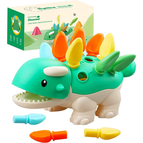 Toddler Montessori Toys Learning Activities Educational Dinosaur Games - Baby Sensory Fine Motor Skills Developmental Toys - Gifts for 6 9 12 18 Month Age 1 2 3 4 One Two Year Old Boys Girls Kids Toddler Montessori Toys Learning Activities Educational Dinosaur Games - Baby Sensory Fine Motor Skills Developmental Toys - Gifts for 6 9 12 18 Month Age 1 2 3 4 One Two Year Old Boys Girls Kids