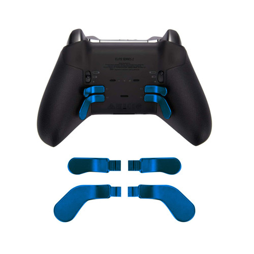 4 PCS Metal Paddles, Back Hair Trigger Locks Replacement Parts for Xbox One Elite Series 2 Controller/Elite Series 1 Controller/Elite 2 Core Controller(Blue)