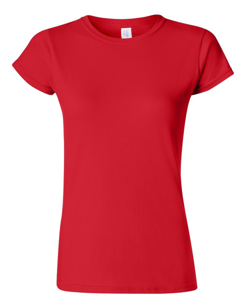 Gildan Women's Softstyle Cotton T-Shirt, Style G64000L, Multipack, Red (2-Pack), Small