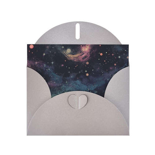 VTCTOASY Galaxy Blank Greetings Cards With Envelopes 4'' X 6'' Note Cards Thank You Cards All Occasion Cards For Christmas Holidays Birthday Graduation Anniversaries