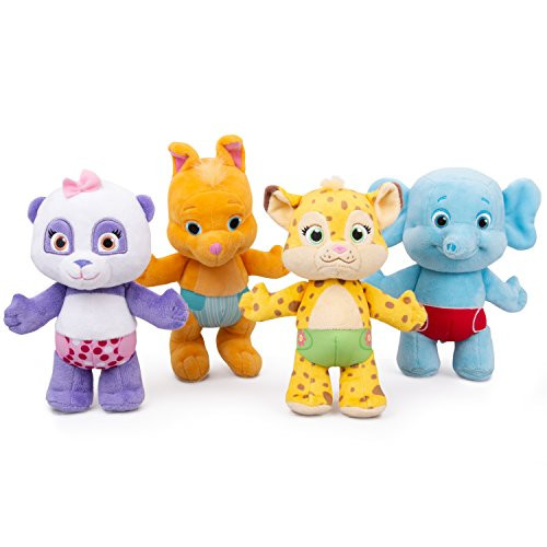 Snap Toys Word Party 7" Plush Baby Animals, 4 Pack - Lulu, Bailey, Franny, Kip - from The Netflix Original Series - 18+ Months