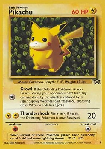 Pokemon Card - Black Star Promo #1 - Pikachu - Rare