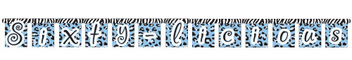 Creative Converting Sixty-Licious Jointed Letter Banner for 60th Birthday