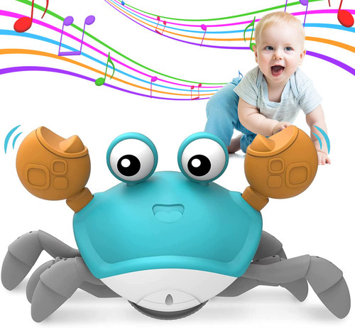 Crawling Crab Baby Toy, Tummy time Toys with Music and Lights, Interactive Toddler Christmas Easter Birthday Gift for Boys Girls Crawling Crab Baby Toy, Tummy time Toys with Music and Lights, Interactive Toddler Christmas Easter Birthday Gift for Boys Girls
