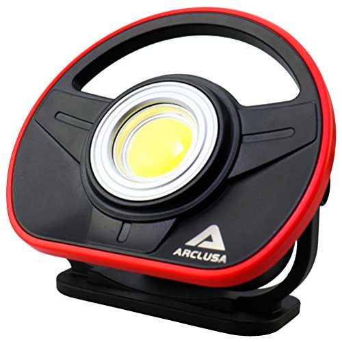 Arclusa COB LED Rechargeable Flood Light Adjustable Holder Magnet Bottom Work Light (1000 Lumen Work Light) Arclusa COB LED Rechargeable Flood Light Adjustable Holder Magnet Bottom Work Light (1000 Lumen Work Light)