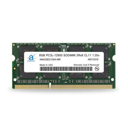 Adamanta 8GB (1x8GB) Laptop Memory Upgrade DDR3/DDR3L 1600Mhz PC3L-12800 SODIMM 2Rx8 CL11 1.35v Notebook RAM DRAM