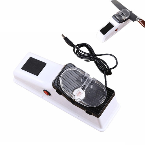 Electric Knife Sharpener, Electric Kitchen Knife Sharpener Tool, Professional Electric Knife Sharpener for Home, 4 in 1 Electric Knife Sharpeners (Color : 1pc)