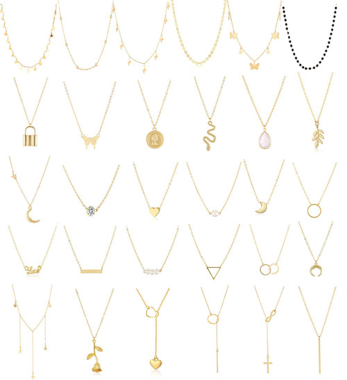 Honsny Layered Choker Necklace for Women Girls Coin Moon Star Multilayer Choker Necklaces Charm Tiered Choker Chain Gold Necklace Set Adjustable Silver Bar Pendant Y Necklace for Teens Honsny Layered Choker Necklace for Women Girls Coin Moon Star Multilayer Choker Necklaces Charm Tiered Choker Chain Gold Necklace Set Adjustable Silver Bar Pendant Y Necklace for Teens