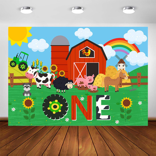 Avezano Farm Backdrop for Birthday Party Farm Barn 1st Birthday Party Decorations Farm Animals Theme First Birthday Photography Background Supplies Farm Cow Horse One Year Birthday Banner (7x5ft) Avezano Farm Backdrop for Birthday Party Farm Barn 1st Birthday Party Decorations Farm Animals Theme First Birthday Photography Background Supplies Farm Cow Horse One Year Birthday Banner (7x5ft)